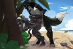 abs absurd_res anahi_viron anthro balls beach big_breasts black_body black_fur boat bodily_fluids breasts canid canine claws digital_media_(artwork) duo erection feet felid female female_penetrated fluffy fluffy_tail fox fur genitals grey_body grey_fur hair hi_res hole_(pit) lazaxus leaning leaning_on_object leaning_sideways leopard long_hair looking_pleasured male male/female male_penetrating mammal markings muscular muscular_anthro muscular_female muscular_male nude nude_anthro nude_female nude_male open_mouth outside pantherine pawpads paws penetration penile penis pirate plant platinum_hair ponytail pressing_against raised_leg saliva sand seaside sex ship shovel sky spots spotted_body spotted_fur tail taynan_nunes teeth thick_thighs tongue tongue_out tools tree vaginal vaginal_penetration vehicle vulva water watercraft white_body white_fur