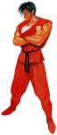  1boy 90s capcom final_fight full_body gai_(final_fight) guy illustration male male_focus official_art oldschool simple_background solo street_fighter white_background yasuda_akira 