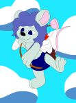 3_toes 4_fingers abdl agumonofalchemy anthro arrow_(weapon) belly black_nose blue_diaper blue_eyes blue_hair bow_(weapon) bulging_diaper cloth_diaper clothed clothing cloud cloudy_sky colored concentrating concentration cupid cupid's_arrow curly_hair detailed_background diaper diaper_bulge diaper_fetish diaper_only digital_drawing_(artwork) digital_media_(artwork) eyebrow_through_hair eyebrows feathered_wings feathers feces feet fingers flying fur green_arms green_belly green_body green_chest green_ears green_face green_feet green_fur green_hands green_legs green_neck green_paws green_snout green_torso hair hal_cotta handpaw hi_res hindpaw holding_arrow holding_bow_(weapon) holding_object holding_ranged_weapon holding_weapon holidays iconography long_tail looking_at_another male mammal messy_hair midair motion_lines mouse mouse_ears mouse_tail multicolored_ears murid murine nonbinary_(lore) path_lines paws pink_inner_ear pink_tail quiver_(object) raised_eyebrow raised_leg raised_tail ranged_weapon reaching_back reaching_for_weapon rodent rodent_ears rodent_tail shoulder_length_hair sky skyscape soiled_diaper solo suction_cup tail toes topless translucent translucent_hair unclean_diaper used_diaper valentine's_day wavy_hair weapon wearing_diaper white_body white_feathers white_wings wings