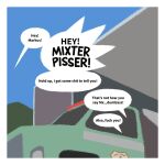 1:1 ambiguous_gender border english_text garage hi_res jo_(oystr) markus_(oystr) offscreen_character oystr profanity simple_background speech_bubble text truck vehicle white_border zero_pictured