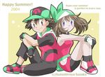 alternate_costume cap couple haruka_(pokemon) haruka_(pokemon_emerald) pokemon pokemon_(anime) satoshi_(pokemon) 