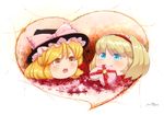  alice_margatroid box furim heart heart-shaped_box kirisame_marisa multiple_girls touhou valentine yukkuri_shiteitte_ne yuri 