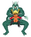  3_toes 5_toes abdominal_bulge alpha_channel anal anal_penetration anthro armor balls biceps big_muscles blonde_hair blush body_markings buddyfight claws cum cum_in_ass cum_inside cum_on_balls dragon drum_(buddyfight) duo erection eyes_closed fangs gay green_dragon hair helmet holding horn male markings muscles nude on_top pecs penetration penis plain_background red_body red_dragon reverse_cowgirl_position rex_(orexo) rossciaco scar sex size_difference stripes teeth toes tongue tongue_out transparent_background 