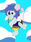 3_toes 4_fingers abdl agumonofalchemy anthro arrow_(weapon) belly black_nose blue_diaper blue_eyes blue_hair bodily_fluids bow_(weapon) bulging_diaper cloth_diaper clothed clothing cloud cloudy_sky colored concentrating concentration cupid cupid's_arrow curly_hair detailed_background diaper diaper_bulge diaper_fetish diaper_only digital_drawing_(artwork) digital_media_(artwork) eyebrow_through_hair eyebrows feathered_wings feathers feces feet fingers flying full_diaper fur genital_fluids green_arms green_belly green_body green_chest green_ears green_face green_feet green_fur green_hands green_legs green_neck green_paws green_snout green_torso hair hal_cotta handpaw hi_res hindpaw holding_arrow holding_bow_(weapon) holding_object holding_ranged_weapon holding_weapon holidays iconography long_tail looking_at_another male mammal messy_hair midair motion_lines mouse mouse_ears mouse_tail multicolored_ears murid murine nonbinary_(lore) path_lines paws pink_inner_ear pink_tail quiver_(object) raised_eyebrow raised_leg raised_tail ranged_weapon reaching_back reaching_for_weapon rodent rodent_ears rodent_tail sagging_diaper shoulder_length_hair sky skyscape soiled_diaper solo suction_cup swollen_diaper tail toes topless translucent translucent_hair unclean_diaper urine used_diaper valentine's_day wavy_hair weapon wearing_diaper wet_diaper white_body white_feathers white_wings wings