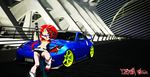  cars material_sniper red_hair teama99e tengen_toppa_gurren_lagann thighhighs yoko_littner 