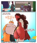 absurd_res anthro armpit_hair balls beard big_penis body_hair bone_frill casual_nudity ceratopsian ceratopsid chasmosaurine chomp_(dinosaur_king) comic dialogue dinosaur dinosaur_king_(series) donisette dromaeosaurid duo facial_hair frill_(anatomy) genitals happy_trail hi_res horn male male/male marginocephalian nipples nude ornithischian penis prehistoric_species reptile saurischian scalie terry_(dinosaur_king) therizinosaurid therizinosaurus theropod triceratops tyrannosaurid tyrannosauroid tyrannosaurus tyrannosaurus_rex utahraptor