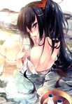  1girl artist_request black_hair kamishiki long_hair nude solo under water wet 