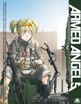  america aqua_eyes armed_angels assault_rifle blonde_hair blurry body_armor boots camouflage carabiner commentary_request controller cover cover_page depth_of_field doujinshi eyewear_on_head gloves gun kws load_bearing_vest m4_carbine military military_uniform original plate_carrier pliers rifle robot short_hair short_twintails soldier solo sunglasses twintails uniform us_army weapon 