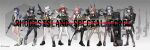  6+girls absurdres ai_arctic_warfare aiming ak-103 ak-12 ak-74m akm aks-74u ar-15 arknights assault_rifle benelli_m4 bolt_action bullpup ch'en_(arknights) commentary_request dragunov_svd dragunov_svu exusiai_(arknights) finger_on_trigger franka_(arknights) grenade_launcher grey_hair gun h&amp;k_hk416 h&amp;k_mp7 halo handgun highres holding holding_gun holding_weapon jessica_(arknights) kalashnikov_rifle kuroinu9 lappland_(arknights) lemuen_(arknights) liskarm_(arknights) m320 m4_carbine magazine_(weapon) multiple_girls pp-19-01_vityaz qbz-191 qjy-201 ready_or_not red_hair revolver rifle scope shotgun sig_mcx sig_sauer silhouette sniper_rifle submachine_gun suppressor texas_(arknights) trigger_discipline vss_vintorez weapon white_hair 