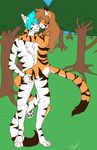  couple evilkitsune71290 feline female flora_(twokinds) furrification keidran licking male mammal nude straight stripes tiger tongue trace_legacy twokinds webcomic 