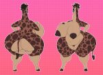  anthro areola big_breasts big_butt breasts brown_areola brown_body brown_eyes brown_hair brown_nipples brown_vulva butt cellulite cloven_hooves dreadlocks eyelashes female female_anthro front_view genitals giraffe giraffid hair hand_on_hip hand_on_own_breast hand_on_own_hip hi_res hooves horn huge_breasts huge_butt huge_hips huge_thighs imani_(noeticred) long_neck looking_at_viewer mammal model_sheet nipples nude nude_anthro nude_female ossicone puffy_areola rear_view solo tail tan_body thick_thighs unguligrade vein veiny_breasts vintagart vulva wide_hips 