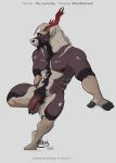  2021 abs absurd_res antelope anthro ball_tuft balls black_body black_fur bodily_fluids bovid bovine brown_body brown_fur dripping ear_piercing english_text erection facial_hair fingers foreskin fur gauged_ear genital_fluids genitals grey_background hi_res hooved_fingers hooves horn humanoid_genitalia humanoid_penis looking_at_viewer male male_anthro mammal muscular muscular_anthro muscular_male nando_wolf nipples nude nude_anthro nude_male nyala pecs penis piercing precum precum_drip pubes red_penis simple_background solo spiral-horned_antelope tan_body tan_fur text tuft white_body white_fur 