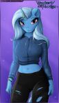  absurd_res anthro bottomwear bracelet clothing cropped_hoodie denim denim_bottomwear denim_clothing ear_piercing equid equine female fluffy friendship_is_magic glowing glowing_eyes hasbro hi_res horn horn_jewelry horn_ring horse jeans jewelry killerqueen1911 mammal midriff my_little_pony mythological_creature mythological_equine mythology pants piercing pony ring_(jewelry) smile smirk solo torn_bottomwear torn_clothing torn_jeans torn_pants trixie_(mlp) unicorn 