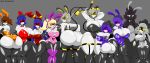  absurd_res accessory alice_(murder_drones) arm_warmers armwear beanie big_breasts big_butt black_body black_hair blonde_hair blue_hair bow_ribbon breasts brown_hair bunny_costume butt clothing collar costume cyn_(murder_drones) detached_sleeves doll_(murder_drones) easter fake_ears fake_rabbit_ears female glitch_productions gloves grey_hair group hair hair_accessory hair_bow hair_ribbon handwear hat headgear headwear hi_res holidays huge_breasts huge_butt human humanoid j_(murder_drones) legwear lizzy_(murder_drones) long_hair machine mammal mature_female murder_drones nori_(murder_drones) orange_eyes pigtails pink_eyes playboy_bunny ponytail purple_eyes purple_hair red_eyes ribbons robot robot_humanoid short_hair stockings tessa_(murder_drones) tessa_elliott thick_thighs uzi_(murder_drones) v_(murder_drones) white_body white_eyes wide_hips wristband xml_xrossover_(artist) yellow_eyes yeva_(murder_drones) 