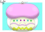 2026 absurd_res accessory anthro belly big_belly big_breasts big_butt big_navel big_nipples blue_background bodypaint border bottomwear breasts buckteeth butt cassi_(reathe) clothing colored crop_top dialogue digital_media_(artwork) easter english_text eyelashes eyes_closed female generation_8_pokemon hair_accessory hairband hi_res holidays huge_belly huge_breasts huge_butt huge_navel huge_nipples hyper hyper_belly hyper_breasts hyper_butt hyper_navel hyper_nipples hyper_pregnancy immobile lagomorph leporid mammal navel nintendo nipple_outline nipples open_mouth open_smile outie_navel pink_clothing pink_crop_top pink_hairband pink_nose pink_shirt pink_tongue pink_topwear pokemon pokemon_(species) pregnant pregnant_anthro pregnant_female rabbit reathe red_mouth scorbunny shaded shirt shorts signature simple_background smile solo teeth text tight_clothing tongue topwear white_body white_border yellow_bottomwear yellow_clothing yellow_shorts
