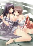  2girls amatsume_akira artist_request bdsm bondage bound chains character_request collar cuffs looking_at_viewer masara_(acgarts) migiwa_kazuha multiple_girls nipples source_request yosuga_no_sora yuri 