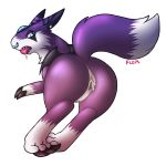  after_sex butt cum cum_in_pussy cum_inside digimon dorumon dragon female floppsies fur furred_dragon piercing pussy pussy_juice rieka_(dorumon) solo 