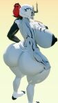 2024 3d_(artwork) 3d_model_showcase 5_toes 9:16 areola arm_markings artist_name back_markings big_areola big_breasts big_butt big_nipples biped black_areola black_arms black_body black_breasts black_markings black_nipples black_skin breast_markings breasts butt clenched_teeth cursed_spirit_(jujutsu_kaisen) dark_areola dark_body dark_markings dark_nipples dark_skin digital_media_(artwork) eyeless facial_markings feet female fingers flower glistening glistening_nipples gradient_background gums hanami_(jujutsu_kaisen) head_markings head_turned high-angle_view horn horned_humanoid huge_areola huge_breasts huge_butt huge_nipples humanoid jujutsu_kaisen light_body light_skin markings multicolored_body multicolored_breasts multicolored_skin nipples not_furry nude nude_female nude_humanoid plant plantigrade pseudo_horn shoulder_markings simple_background solo standing studiospanfle teeth text thick_thighs toes two_tone_body two_tone_breasts two_tone_skin white_body white_breasts white_skin wide_hipped_female wide_hipped_humanoid wide_hips wood wooden_horn