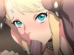  animated animated_gif aqua_eyes blonde_hair censored fellatio game_cg irrumatio kabe_ni_hamatte_ugokenai!_2 looking_at_viewer nighthawk_(circle) oral pov tears 