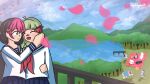  chirou_(osu!) forest highres lake log_off_now mani_(osu!) mari_(osu!) mocha_(osu!) mountain nature nyupenyu picnic pippi_(osu!) sailor scenery themagicanimals wada_don woodguy yuri 