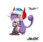  ambiguous_gender feral hard_hat helmet mammal nintendo plain_background pok&#233;mon purple_eyes rat rattata rodent shovel teeth twitch_plays_pokemon vaanrose video_games white_background 