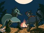  absurd_res alligator alligatorid anthro anus bea_santello boots campfire camping cigarette clothing crocodilian domestic_cat duo feces feces_in_ass feces_pile felid feline felis female footwear forest genitals hi_res mae_borowski mammal night_in_the_woods plant pooping pooping_on_floor pooping_together public_pooping rammylamb reptile scalie shoes smoking smoking_cigarette tree vulva 
