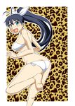  bikini black_hair blue_eyes ganaha_hibiki idolmaster idolmaster_(classic) long_hair open_mouth ponytail solo swimsuit zerosu_(take_out) 