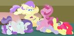  69 absurd_res alula_(mlp) anus apple_bloom_(mlp) bed blonde_hair blue_eyes blush bow cotton_cloudy_(mlp) cub cunnilingus dinky_hooves_(mlp) dtcx97 equine female feral friendship_is_magic fur grey_fur group group_sex hair hi_res horn horse lesbian lying mammal my_little_pony noi_(mlp) nude on_back open_mouth oral oral_sex pegasus pink_hair pony purple_eyes purple_hair pussy pussy_juice raised_tail red_hair ruby_pinch_(mlp) sex tootsie_flute_(mlp) tornado_bolt_(mlp) tribadism two_tone_hair unicorn vaginal wings yellow_fur young 