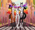  101_dalmatian_street 101_dalmatians aged_up anthro balls bros_being_bros canid canine canis casual_nudity collar collar_only dal101strefan dalmatian disney domestic_dog dylan_(101_dalmatians) exhibitionism fergus_(101_dalmatians) flaccid flag flag_(object) foreskin fox fur genitals gloves_(marking) group hansel_(101_dalmatians) hi_res humanoid_genitalia humanoid_penis husky leg_markings lgbt_pride lgbt_pride_month male male/male mammal markings multicolored_body multicolored_fur nordic_sled_dog nude orange_body penis pride_colors public public_nudity rainbow_flag rainbow_pride_flag rainbow_symbol shy silhouette socks_(marking) spitz street trio 