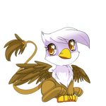  &lt;3 alpha_channel avian chibi clasherz exotic_pupils female feral friendship_is_magic gilda_(mlp) gryphon heart-shaped_pupils my_little_pony plain_background sitting solo transparent_background wings yellow_eyes 