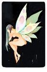 black_hair butterfly_wings kill_la_kill kiryuuin_satsuki long_hair nude solo tsumuri wings 
