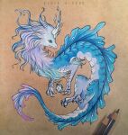 aliviaalcedio aquatic aquatic_dragon blue_body blue_eyes blue_hair colored_pencil_(artwork) disney dragon eastern_dragon female feral fur furred_dragon furred_scalie hair looking_at_viewer multicolored_body multicolored_fur multicolored_hair multicolored_skin mythological_creature mythological_scalie mythology neutral_expression purple_hair raya_and_the_last_dragon scalie sisu_(ratld) solo traditional_media_(artwork) two_tone_body two_tone_fur two_tone_hair two_tone_skin