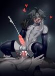 abs absurd_res ahegao anal anal_orgasm anal_penetration anthro balls black_eyes blush bodily_fluids buckteeth choker clothing collar cowgirl_position cross-eyed cum cum_in_ass cum_inside cum_while_penetrated digital_media_(artwork) duo ejaculation erection eyewear femboy floppy_ears from_front_position fur genital_fluids genitals gesture glasses grey_body grey_fur hair hand_gesture hands-free heart_symbol hi_res humanoid_genitalia humanoid_penis jewelry lagomorph leaking_cum legwear leporid looking_pleasured lop_ears male male/male male_penetrated male_penetrating male_penetrating_male mammal messy_hair necklace nipples nude on_bottom on_top open_mouth orgasm ourobunny penetration penile penile_penetration penis rabbit riding round_glasses sex shaking simple_background sleeves smile solo stockings sweat teeth tongue tongue_out v_sign whiskers zenko0