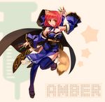  :p animal_ears bad_id bad_pixiv_id blue_legwear bow cape clog_sandals cosplay detached_sleeves fate/extra fate_(series) fox_ears fox_tail hair_bow japanese_clothes kohaku magical_amber megurimu red_hair sandals star syringe tail tamamo_(fate)_(all) tamamo_no_mae_(fate) tamamo_no_mae_(fate)_(cosplay) thighhighs tongue tongue_out tsukihime yellow_eyes 