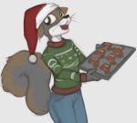  christmas cookie food holidays male mammal marsminer rodent solo squirrel 