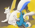 aether_prowler anal anthro anus black_markings blue_anus blue_body blue_eyes blue_fur brown_fart_cloud butt butt_sniffing deep_rimming dragon duo fart fart_cloud fart_fetish farting_on_another farting_on_face farting_on_male feral fur furred_dragon furred_scalie hi_res male male/male markings mythological_creature mythological_scalie mythology oral puffy_anus raised_tail rikuaoshi rimming scalie sex sniffing tail white_body white_fur