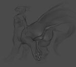 6_limbs anthro aquatic bodily_fluids breasts butt centaur domestic_cat equid equid_taur european_mythology felid feline felis female feral fish genitals greek_mythology hi_res holding_butt humanoid_taur mammal mammal_taur marik45 mythology paw_pose paws pointy_ears pose shark shark_tail slim smile snot solo tail taur vulva