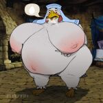 1:1 absurd_res anthro areola avian avian_arms avian_feet band1tnsfw beak belly big_areola big_belly big_breasts big_butt big_nipples bird blush blush_face breasts breath butt castle chicken digital_media_(artwork) disney egg eggnant feathers female female_anthro galliform hi_res holding_belly huge_belly huge_breasts lady_kluck montgomery_glands nipples overweight overweight_anthro overweight_female phasianid pink_nipples portrait pregnant pregnant_anthro pregnant_female robin_hood_(disney) solo speech_bubble vein veiny_breasts white_body white_feathers wide_hipped_anthro wide_hipped_female wide_hips yellow_beak