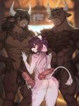 2026 2_horns 5_fingers abs absurd_res after_sex animal_genitalia animal_penis anthro balls barn biped bison black_text blurred_background blush blush_lines bodily_fluids body_hair bovid bovine braided_hair brown_balls brown_body brown_eyes brown_fur brown_hair brown_inner_ear butt cattle chest_hair closed_smile collar collar_only cow_print_accessory cow_print_collar cum cum_on_balls cum_on_butt cum_on_penis day detailed_background dialogue english_text equine_genitalia equine_penis erection femboy fingers flared_penis fur genital_fluids genitals good_boy group hair hand_on_chest hand_on_head hand_on_hip headpat heart_(marking) hi_res horn inside looking_at_another looking_back male male/male mammal manly markings medial_ring misha_(hanyuu) mouth_closed multicolored_body multicolored_fur muscular muscular_anthro muscular_male navel nude nude_anthro nude_male open_mouth open_smile pecs penis penis_on_butt pink_body pink_fur pink_inner_ear pubes scrotum_flap size_difference smile standing tail teeth text trio tuft vein veiny_penis viskasunya wearing_collar white_body white_fur