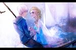 1boy 1girl crossover elsa_(frozen) frozen_(disney) g11030 hair jack_frost_(rise_of_the_guardians) rise_of_the_guardians sequins white 