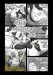 3_fingers 4_arms absurd_res antennae_(anatomy) anthro anus arthropod back_wings bee belly big_belly big_breasts big_butt black_and_white breasts building business businesswoman butt butt_ripple butt_ripples butt_slap canid canine canis claws clenched_teeth clothed clothed_anthro clothed_female clothing comic dialogue domestic_dog english_text fart fart_cloud fart_fetish farting_female female female_farting finger_claws fingers flower fully_clothed fully_clothed_anthro fully_clothed_female gassy genitals group heather_(soomir) hectar_(soomir) hi_res house huge_belly huge_breasts huge_butt husky hymenopteran insect insect_wings lounging lying mammal mandibles marigold_(soomir) monochrome multi_arm multi_limb navel negotiation negotiations nordic_sled_dog nude nude_anthro nude_female obese obese_anthro obese_female on_front overweight overweight_anthro overweight_female pawpads plant puffy_anus queen_bee ringing_phone sasha_(soomir) self_spank slap slapping_own_butt slapping_self soomir speech_bubble spitz stinger stinger_tail tail teeth text tree vulva wings