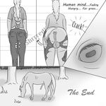 anus balls butt clothing comic equine eye feral forest grass horse horsecock human hunger mammal mane pants penis ripping shred solo transformation tree werehorse 