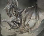  ambiguous_gender avian dragon flying gryphon michii_yuuki 