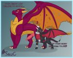  absurd_res activision blush bracelet chastity_belt chastity_device claws collar cynder dialogue dominant dominant_male dragon duo embarrassed female feral genitals grin hi_res jewelry key knot looking_back male malefor mythological_creature mythological_scalie mythology notched_wings onesaucydragon penis scalie size_difference smile spikes spikes_(anatomy) spyro_the_dragon submissive submissive_female tail wings 