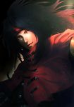  1boy black_hair final_fantasy final_fantasy_vii long_hair male male_focus red_eyes solo tokiwa_(breeze_of_film) vincent_valentine 