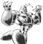  antennae anthro arthropod biceps big_muscles black_body dragmon flexing insect invalid_tag looking_at_viewer male muscles pecs plain_background sketch solo standing white_background wide_hips 