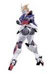  1girl ass blue_eyes breasts feminization g_gundam gundam high_heels highres joints large_breasts mecha mechanical_arms no_humans robot robot_joints shining_gundam thighs yd_(orange_maru) 