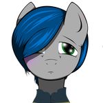  bruise equestria equine eye fallout green_eyes hair horse invalid_color mammal my_little_pony pony rain sad scar stormcloud 