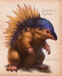  2024 4_fingers 4_toes ambiguous_gender biped blue_body blue_fur brown_claws brown_eyes christopher_stoll claws cyndaquil digital_drawing_(artwork) digital_media_(artwork) english_text feet feral finger_claws fingers front_view full-length_portrait fur generation_2_pokemon hi_res looking_at_viewer mouth_closed multicolored_body multicolored_fur nintendo plantigrade pokemon pokemon_(species) portrait pupils simple_background sitting snout solo species_name tan_background text toe_claws toes twitter_handle two_tone_body two_tone_fur yellow_body yellow_fur 
