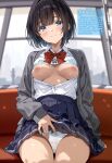  1girl absurdres artist_name dengeki_moeoh highres looking_at_viewer magazine_scan original scan solo third-party_source translation_request 
